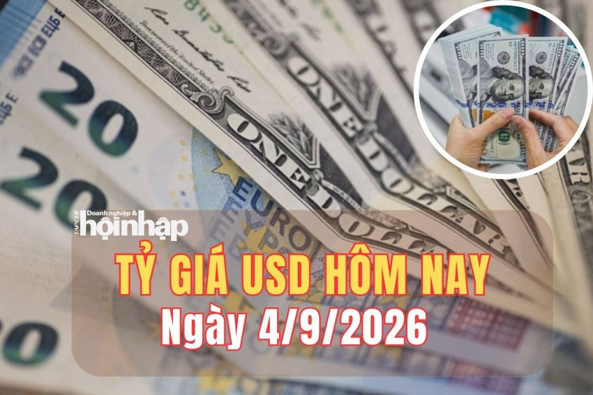 Tỷ giá USD hôm nay 4/9/2026: Đồng USD tiếp tục giảm, đồng yên tăng vọt 
