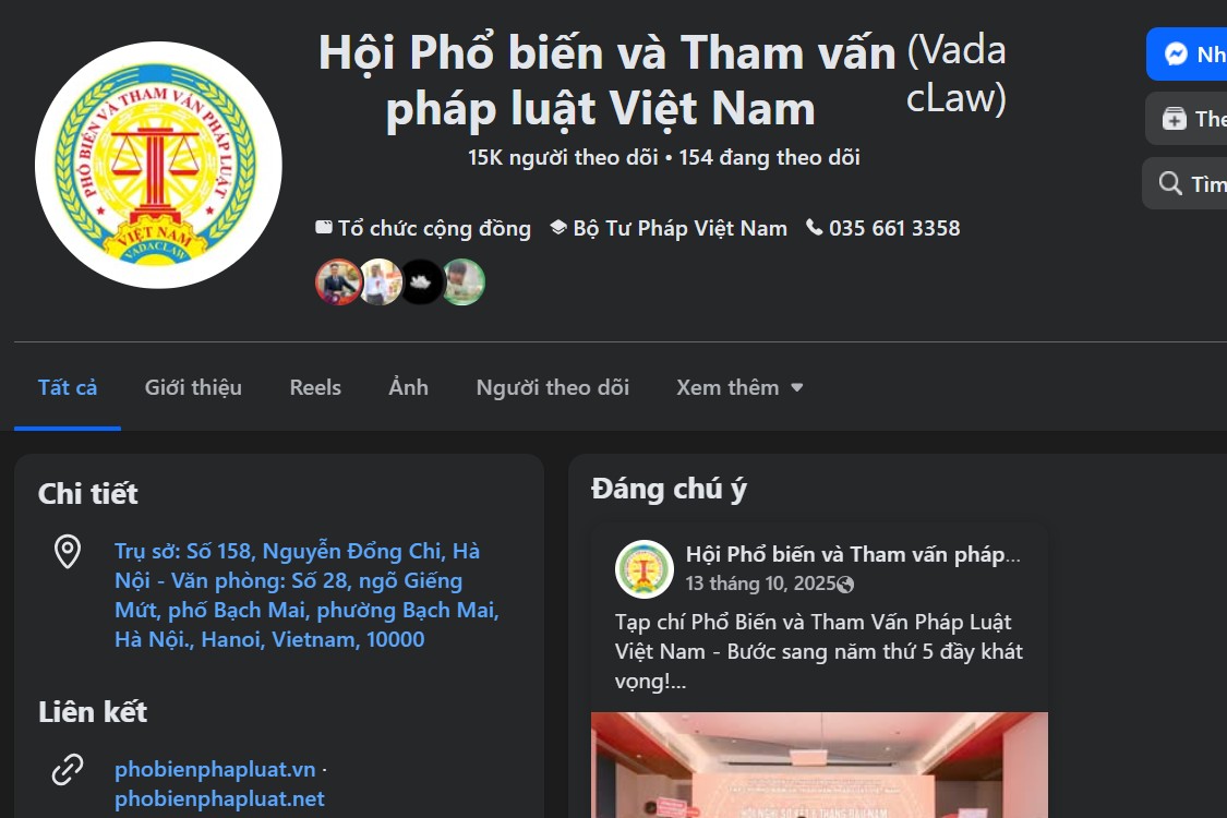 Bộ Nội vụ đình chỉ hoạt động 6 tháng đối với Hội Phổ biến và Tham vấn pháp luật Việt Nam