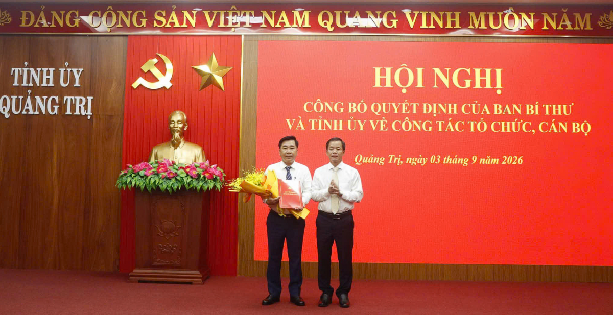 Quảng Trị công bố các quyết định của Ban Bí thư và Tỉnh ủy về công tác cán bộ