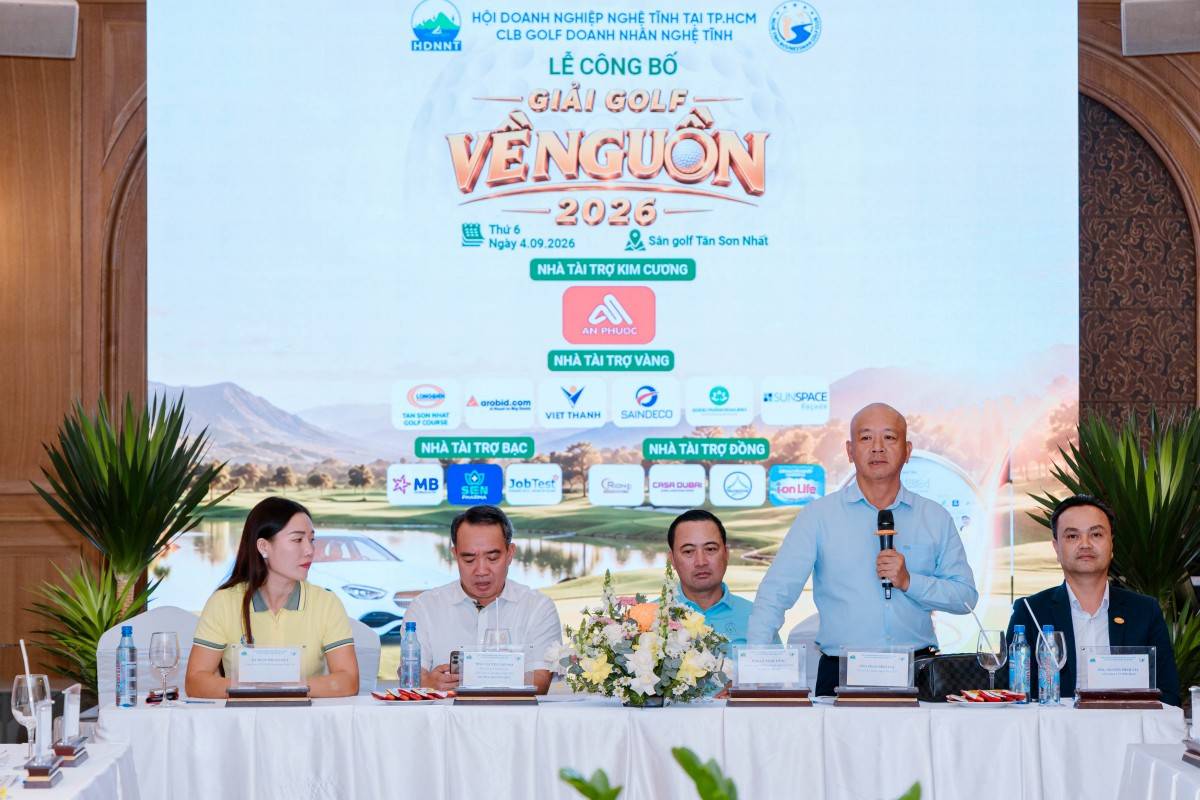 Giải Golf “Về Nguồn 2026”: Kết nối doanh nhân, lan tỏa nghĩa tình quê hương