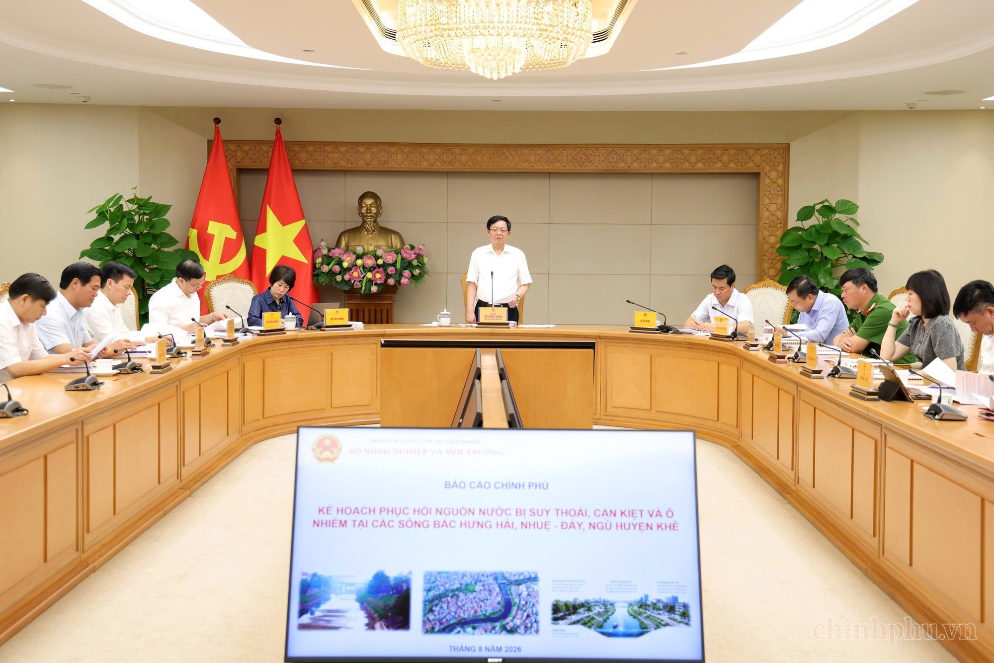 Phó Thủ tướng Hồ Quốc Dũng yêu cầu phục hồi đồng bộ ba hệ thống sông ô nhiễm