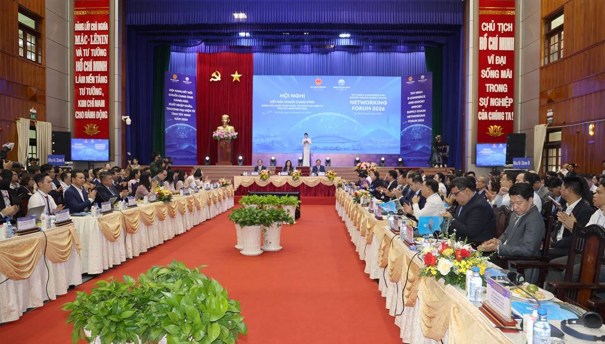 Hội nghị kết nối chuỗi cung ứng Tây Ninh tại Hội trường Thống Nhất