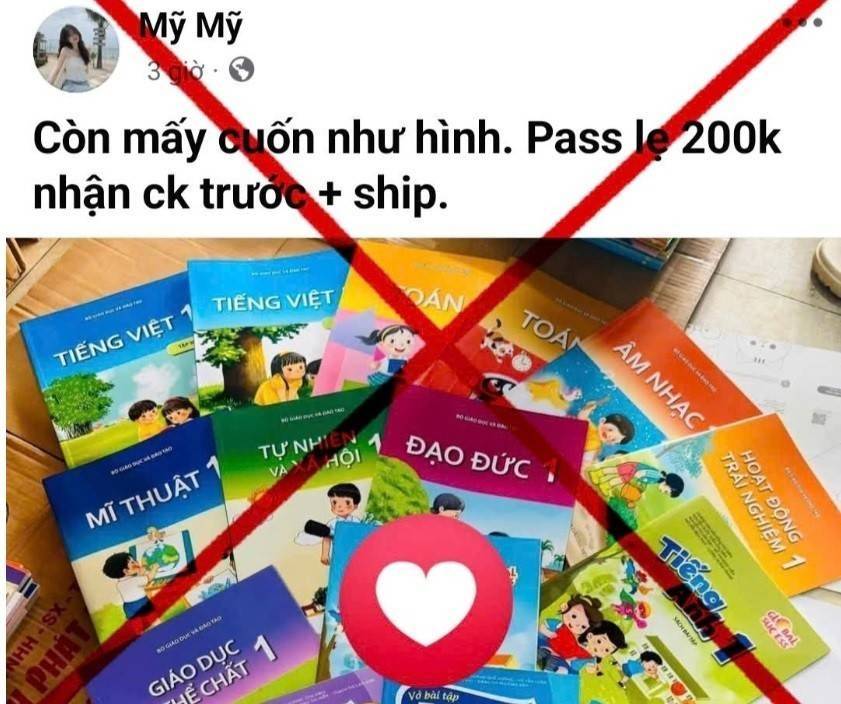Cảnh giác tránh bẫy sách giáo khoa giả rao bán trên mạng