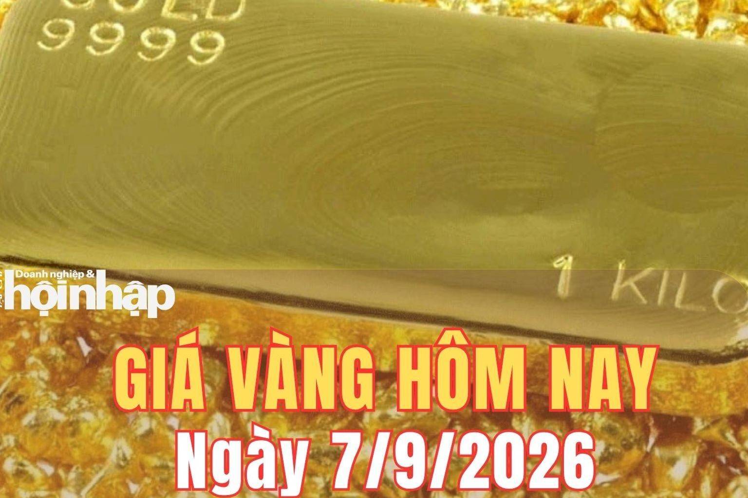 Giá vàng hôm nay 7/9/2026: Giá vàng trong nước đi ngang, thế giới chờ dữ liệu lạm phát Mỹ
