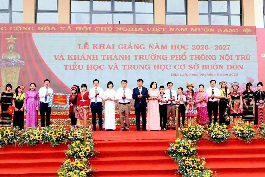 Đắk Lắk: Hơn 500.000 học sinh bước vào năm học mới