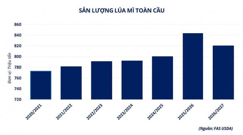 Giá lúa mì lao dốc, nguồn cung dồi dào lấn át rủi ro địa chính trị