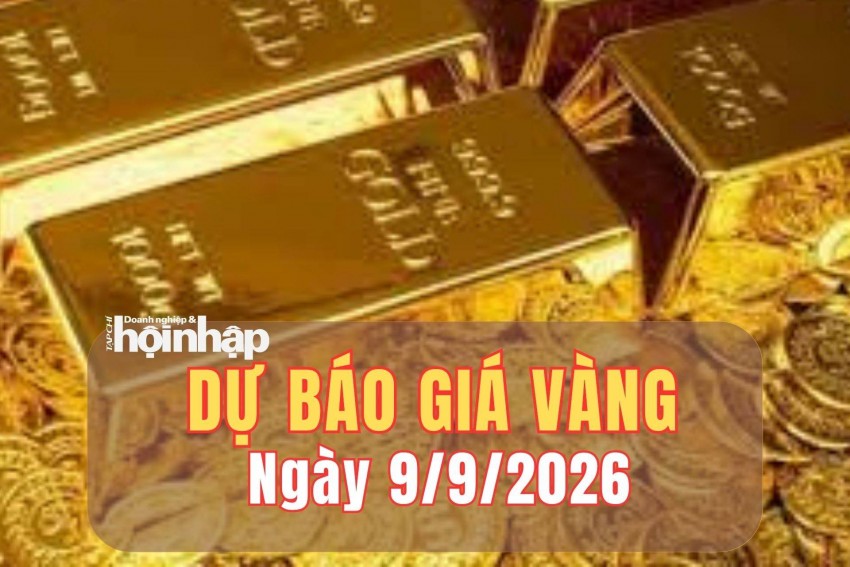 Dự báo giá vàng ngày mai 9/9: Xu hướng nghiêng về giảm nhẹ