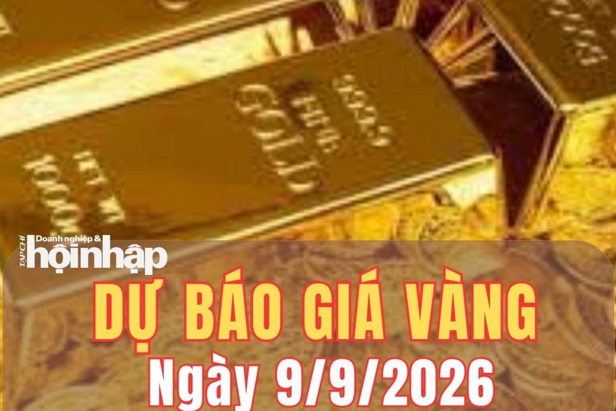 Dự báo giá vàng ngày 9/9: Xu hướng giảm nhẹ