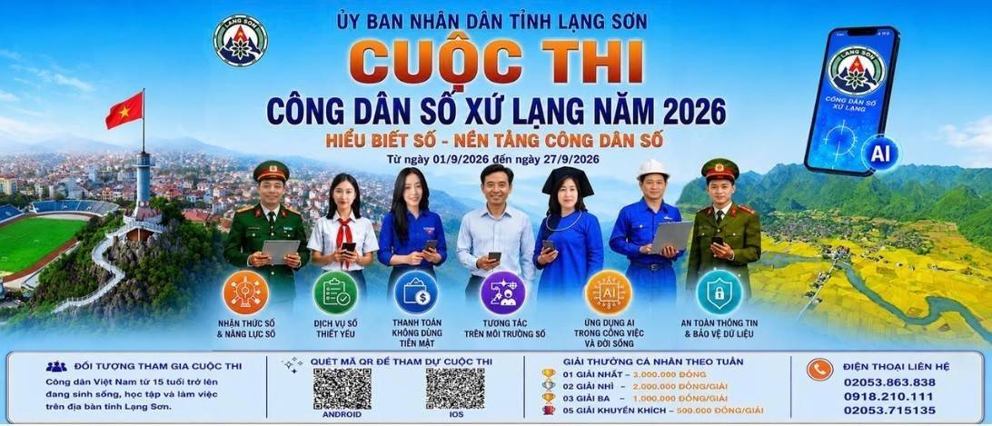Lạng Sơn đưa kỹ năng số đến gần người dân qua một cuộc thi trực tuyến