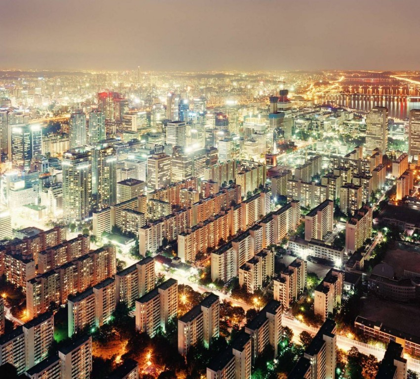 Một góc thành phố Seoul (Hàn Quốc) với các toà chung cư cao tầng