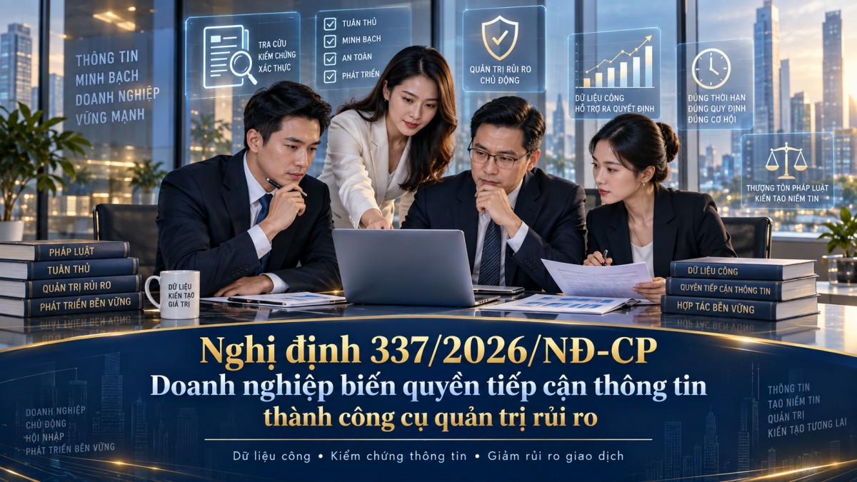 Nghị định 337/2026/NĐ-CP: Doanh nghiệp biến quyền tiếp cận thông tin thành công cụ quản trị rủi ro