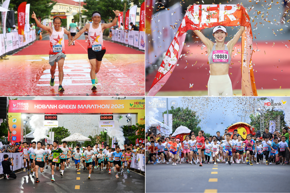HDBank Green Marathon kết nối cộng đồng yêu thể thao ở nhiều độ tuổi.