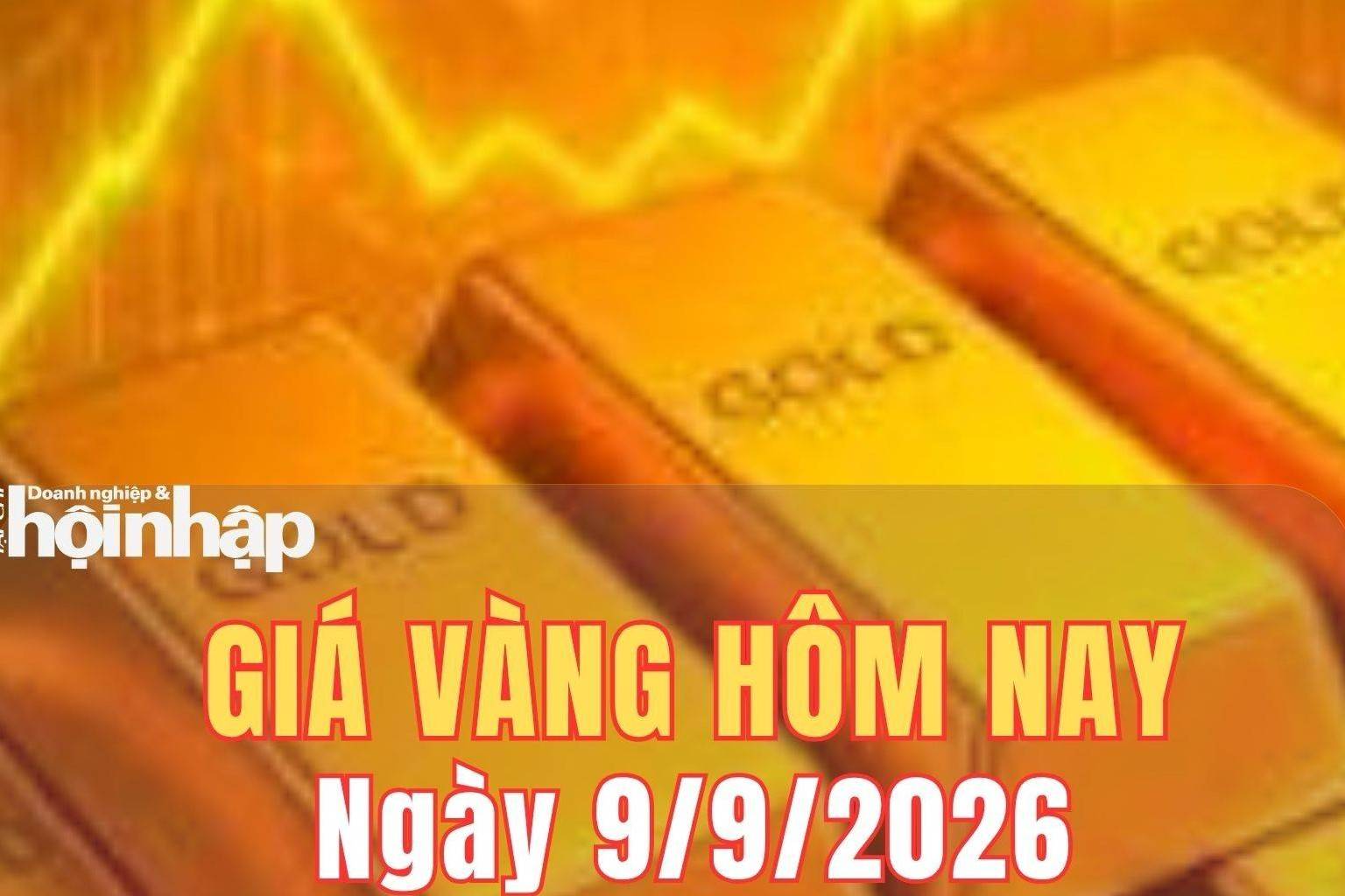Giá vàng hôm nay 9/9/2026: Giá vàng trong nước tiếp tục giảm