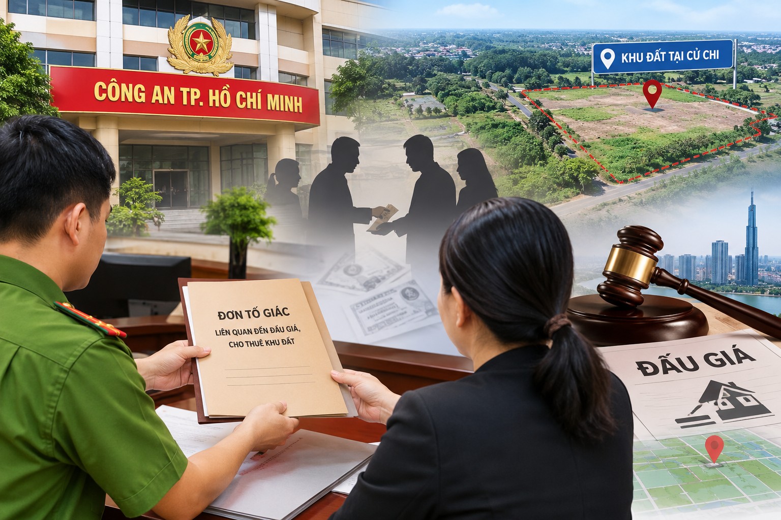 Công an TP. Hồ Chí Minh chuyển đơn tố giác liên quan việc đấu giá, cho thuê khu đất tại Củ Chi