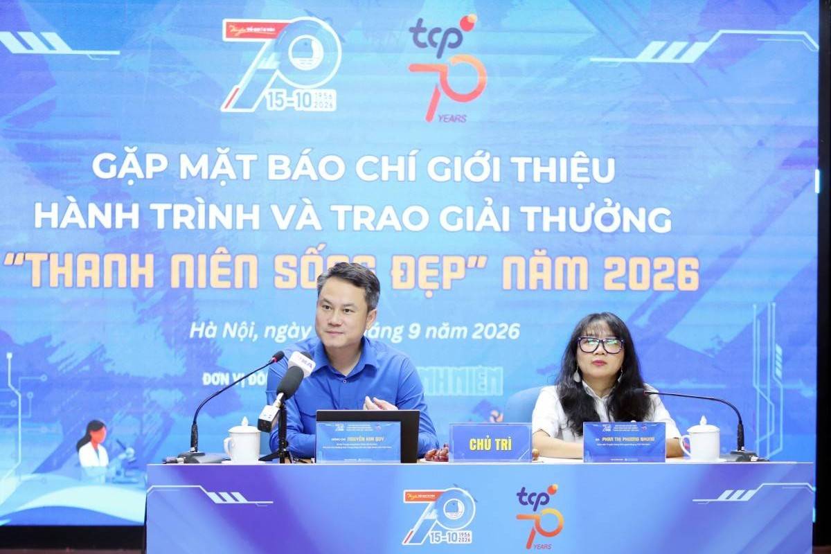 20 gương mặt trẻ sẽ được vinh danh tại Giải thưởng “Thanh niên sống đẹp” 2026