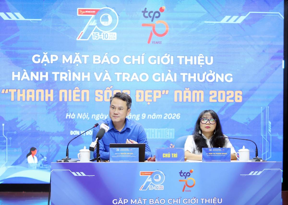 anh Nguyễn Kim Quy, Bí thư Trung ương Đoàn, Phó Chủ tịch Thường trực Trung ương Hội LHTN Việt Nam và bà Phan Thị Phương Nhung, Giám đốc Truyền thông Đối ngoại TCP Việt Nam chủ trì.