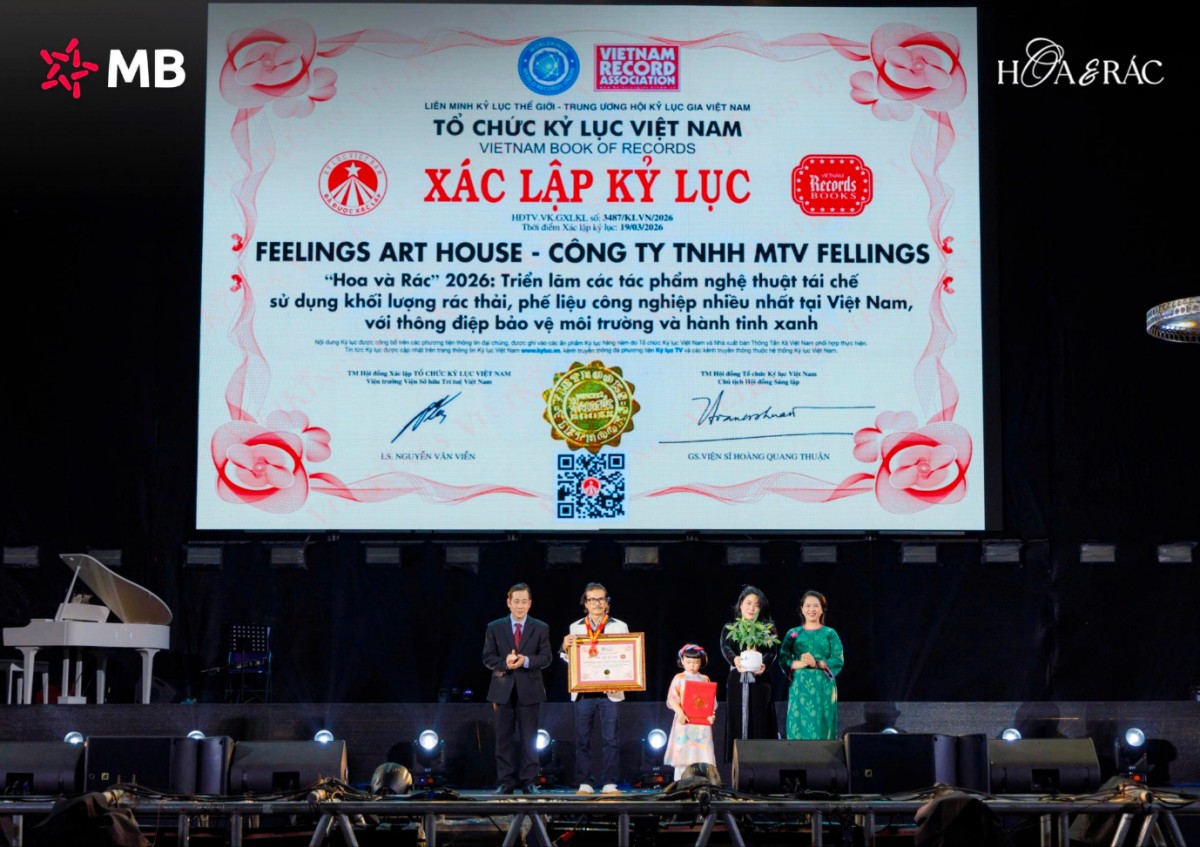 MB đồng hành cùng “Hoa và Rác” 2026, lan tỏa lối sống xanh qua nghệ thuật tái chế