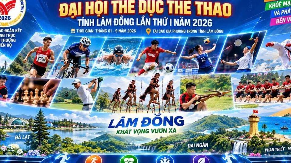 Đại hội thể thao Lâm Đồng sẵn sàng khai mạc