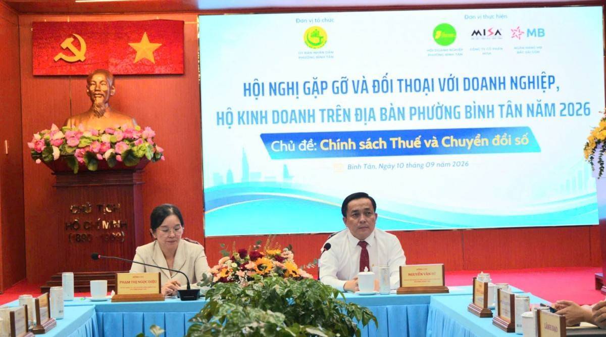 Phường Bình Tân tăng kết nối, đồng hành cùng hơn 10.000 doanh nghiệp, hộ kinh doanh