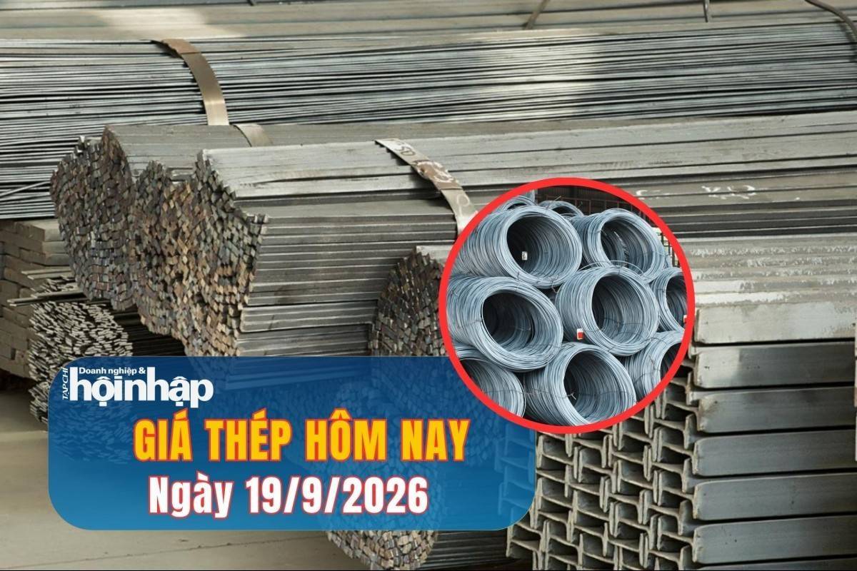 Giá thép hôm nay 19/9/2026: Quặng sắt tăng tiếp, giá than chạm đáy một tháng
