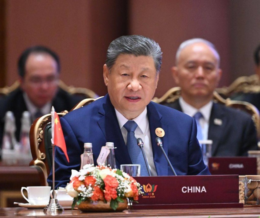 Tổng Bí thư, Chủ tịch Trung Quốc Tập Cận Bình trong phiên họp toàn thể hội nghị BRICS 2026