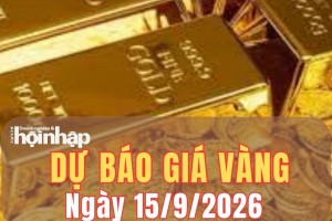 Dự báo giá vàng ngày mai 15/9:  Khó tăng, nguy cơ tiếp tục giảm