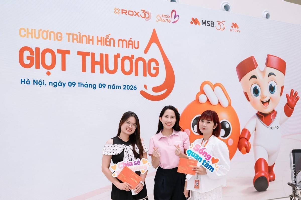 ROX Group và MSB tổ chức ngày hội hiến máu “Giọt Thương” 2026