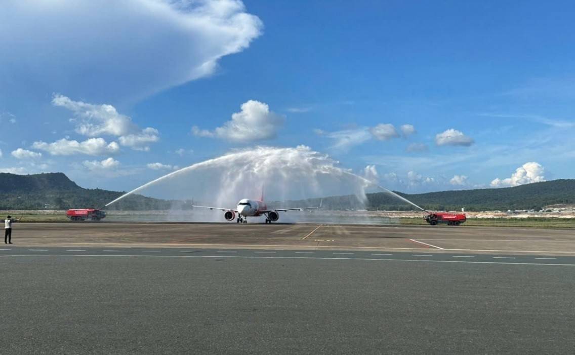 Chuyến bay VJ3522 của Hãng hàng không Vietjet từ Thành phố Vladivostok (Liên bang Nga) đến Cảng Hàng không Quốc tế Phú Quốc (Ảnh: https://vov.vn).