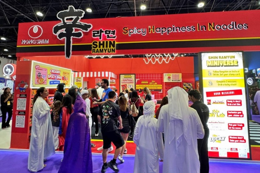 Gian hàng của Shin Ramyun tại UAE Comic Con 2026