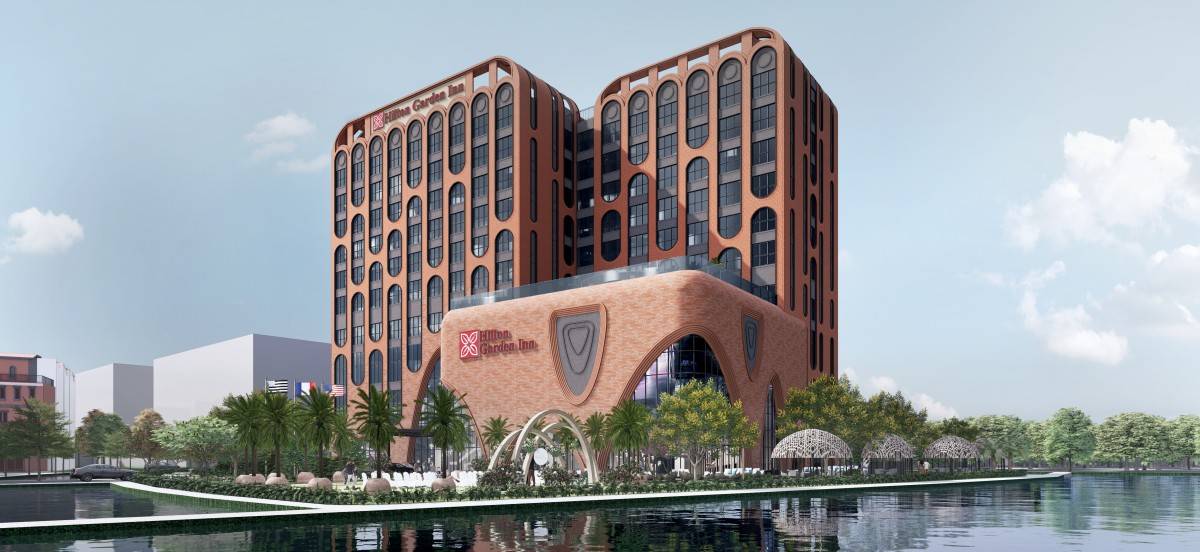 Khách sạn Hilton Garden Inn dự kiến hoàn thành vào quý IV/2027, trở thành một trong những công biểu tượng của Vĩnh Long