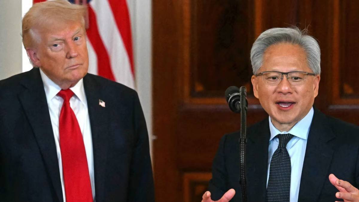 Cuộc gọi bất ngờ của ông Trump giữa sự kiện và thông điệp lạc quan về AI của CEO Nvidia