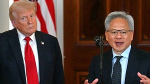 Cuộc gọi bất ngờ của ông Trump giữa sự kiện và thông điệp lạc quan về AI của CEO Nvidia