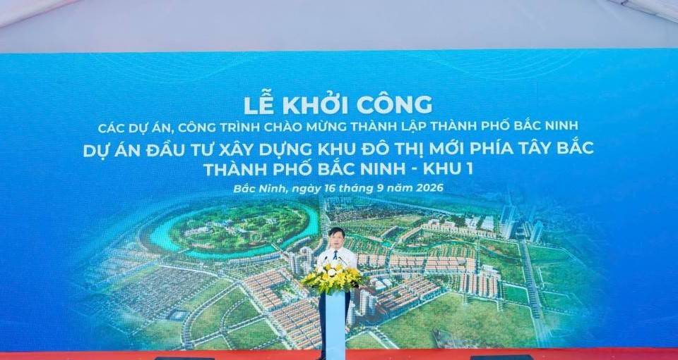 Bắc Ninh khởi công khu đô thị 41.000 tỷ đồng phía Tây Bắc thành phố