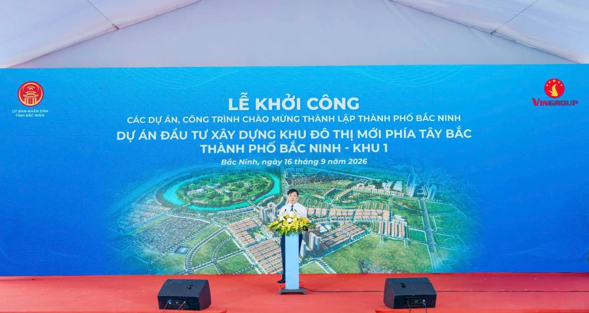 Bắc Ninh khởi công khu đô thị 41.000 tỷ đồng phía Tây Bắc thành phố