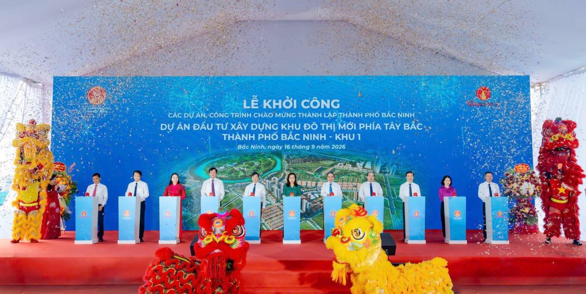 Bắc Ninh khởi công khu đô thị 41.000 tỷ đồng phía Tây Bắc thành phố