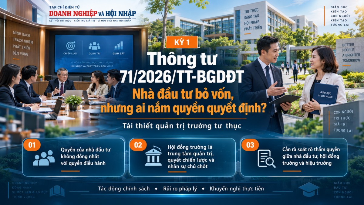 Thông tư 71/2026/TT-BGDĐT: Cuộc tái thiết quản trị trường tư
