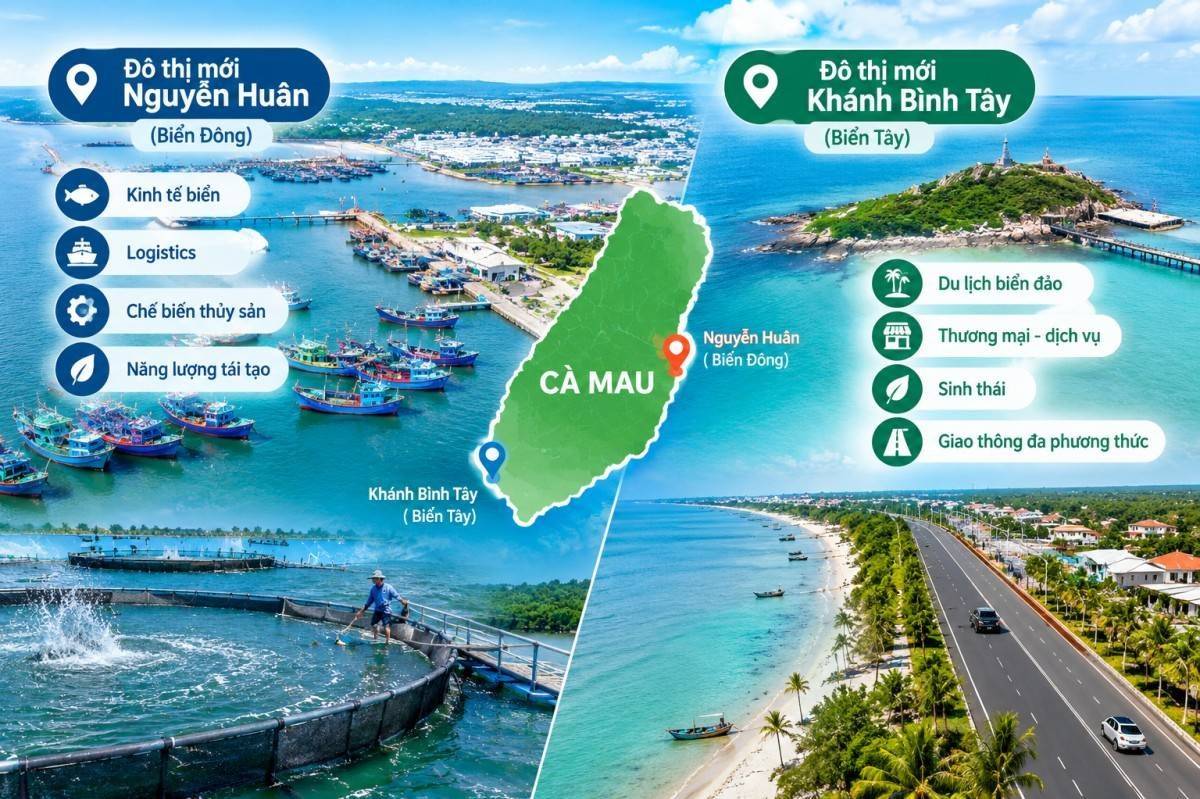 Quy hoạch hai đô thị ven biển, mở hướng du lịch, kinh tế biển cho Cà Mau