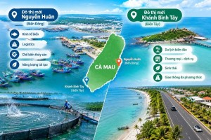 Quy hoạch hai đô thị ven biển, mở hướng du lịch, kinh tế biển cho Cà Mau
