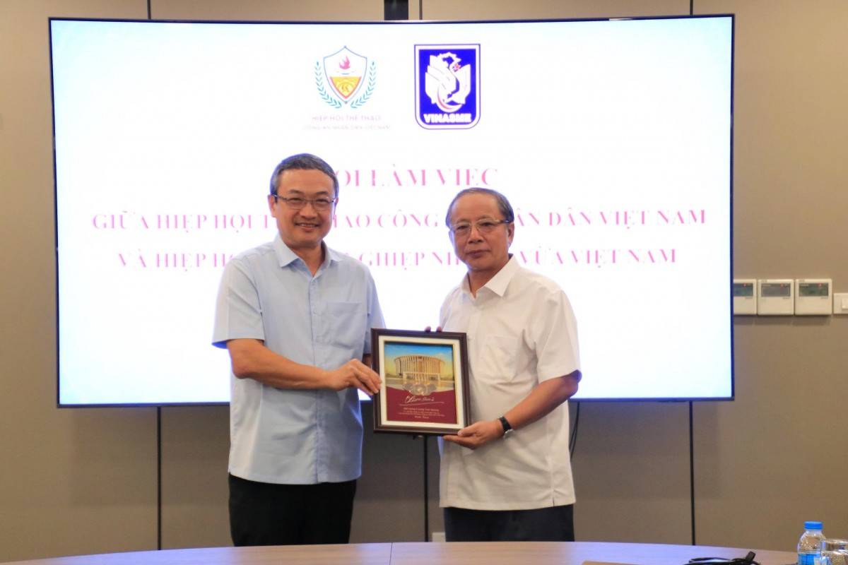 Hiệp hội Thể thao Công an Nhân dân và Hiệp hội Doanh nghiệp nhỏ và vừa Việt Nam thúc đẩy hợp tác chiến lược toàn diện