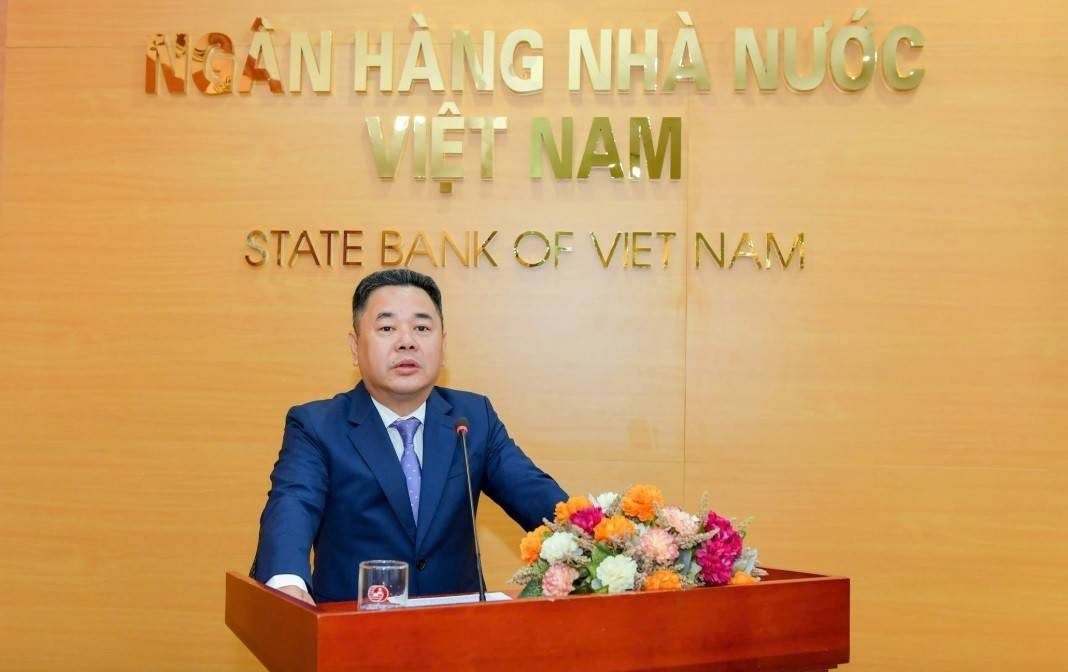 Phó Thống đốc NHNN Nguyễn Ngọc Cảnh phát biểu tại Hôi nghị.
