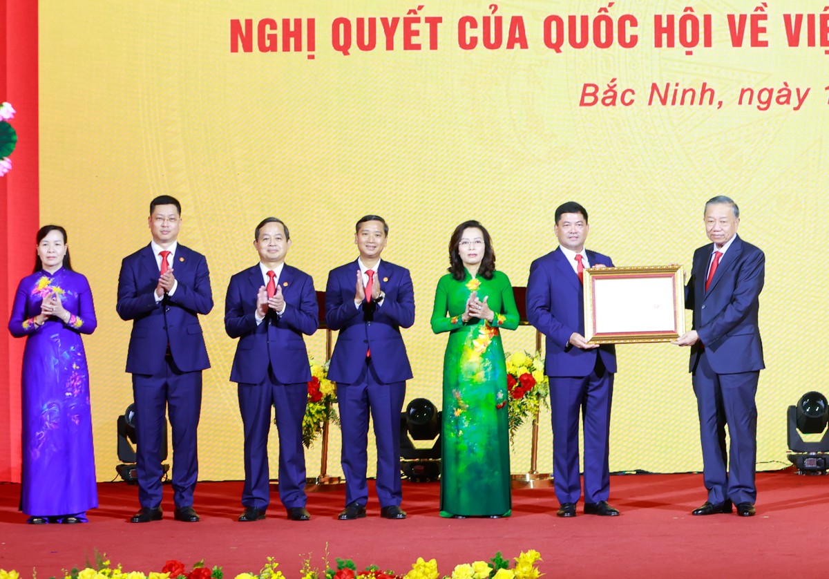 Tổng Bí thư, Chủ tịch nước Tô Lâm dự Lễ công bố thành lập thành phố Bắc Ninh