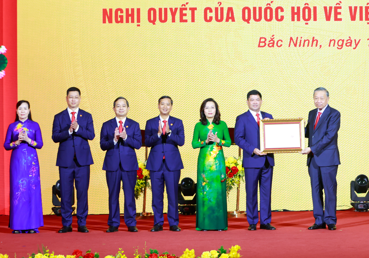 Tổng Bí thư, Chủ tịch nước Tô Lâm dự Lễ công bố thành lập thành phố Bắc Ninh