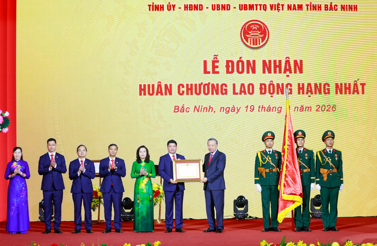 Tổng Bí thư, Chủ tịch nước Tô Lâm dự Lễ công bố thành lập thành phố Bắc Ninh