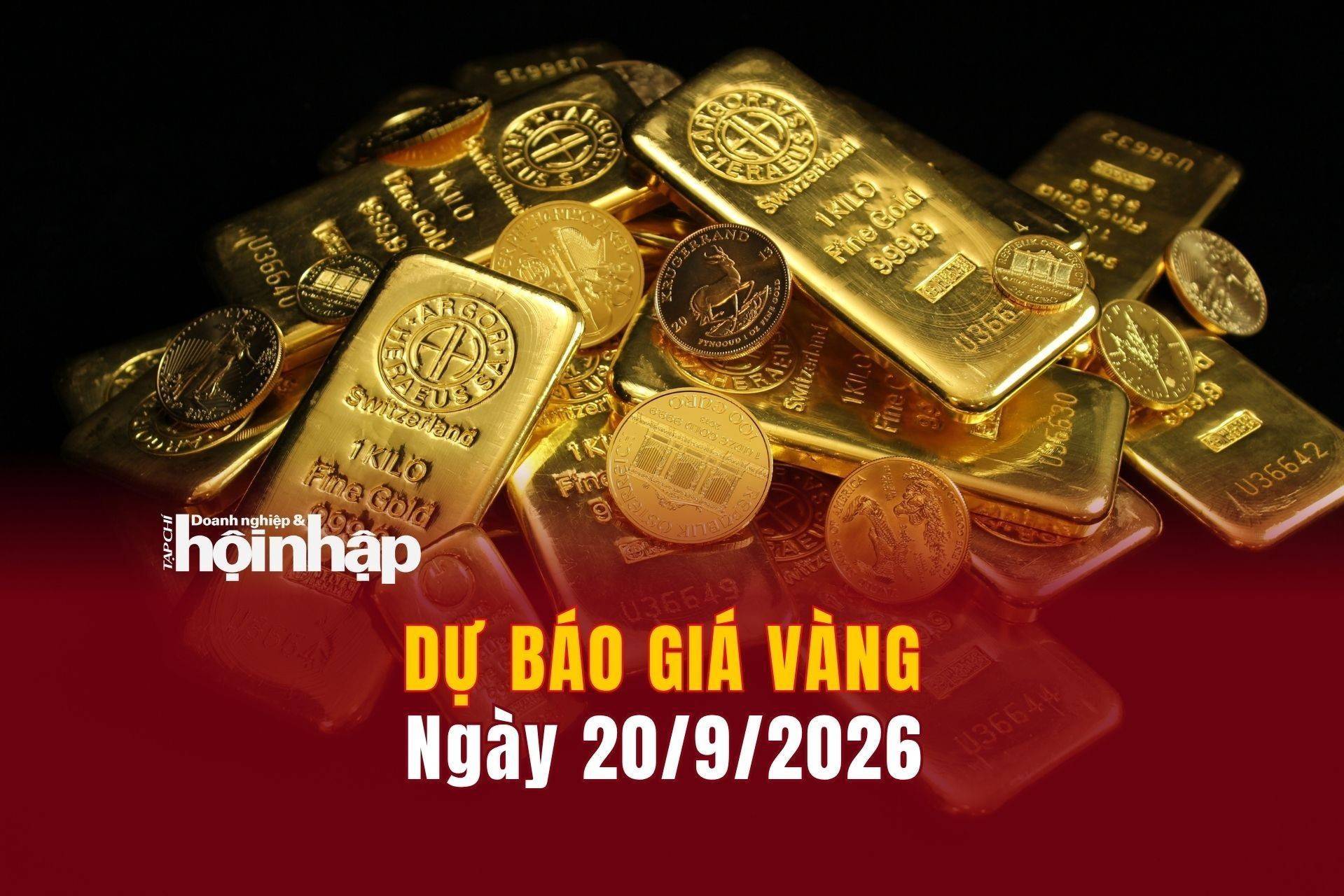 Dự báo giá vàng 20/9: Trong nước và thế giới đồng loạt tăng mạnh