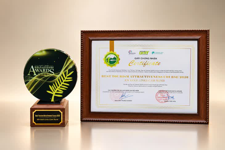 Hai sân golf của KN Holdings được vinh danh tại Vietnam Golf & Leisure Awards