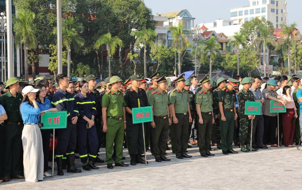 lễ phát động ra quân khắc phục hậu quả mưa lũ tại Thanh Hoá