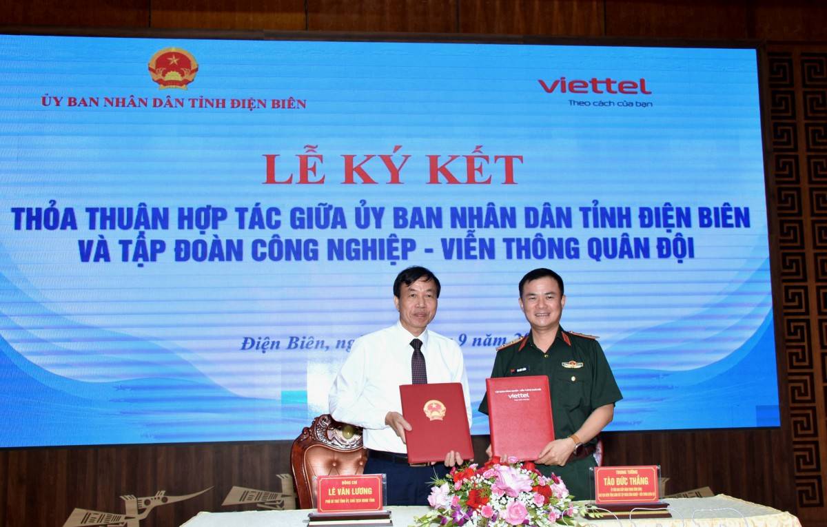Điện Biên và Viettel hợp tác chiến lược về khoa học, công nghệ