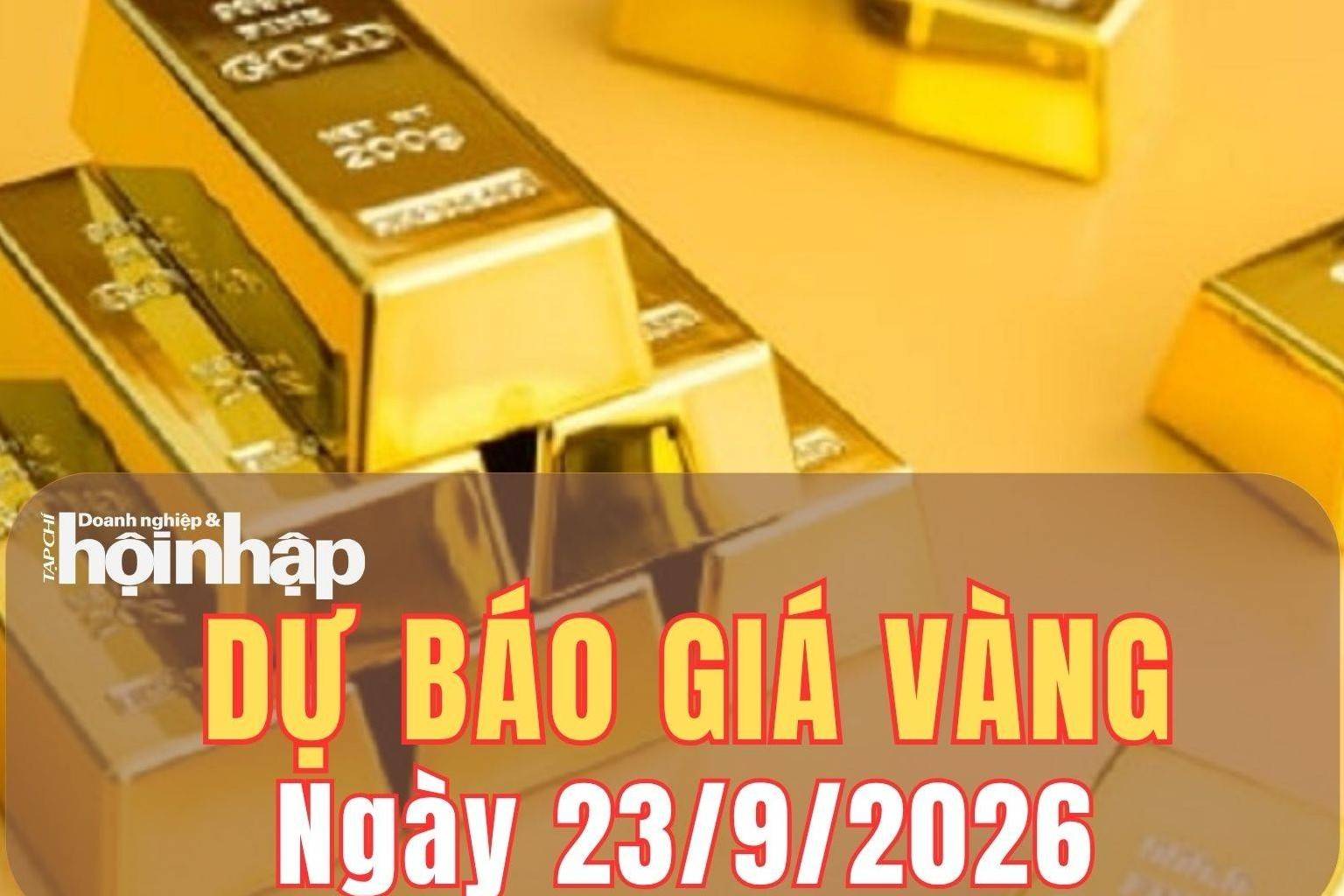 Dự báo giá vàng ngày mai 23/9: Giá vàng trong nước và thế giới khó tránh đà giảm