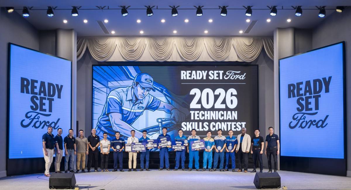 Hội thi được tổ chức tại Trung tâm Đào tạo khu vực miền Bắc vừa được khánh thành tháng 8/2026 tại nhà máy Ford ở Hải Phòng