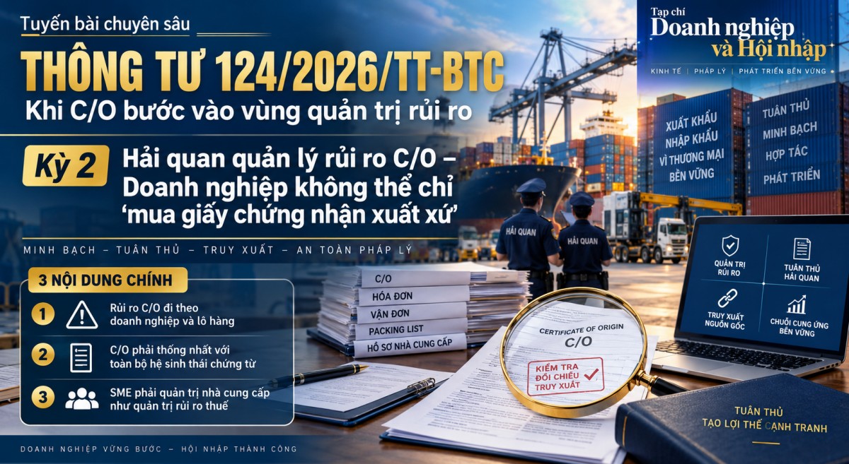 Thông tư 124/2026/TT-BTC: Quản lý rủi ro C/O hàng nhập khẩu, doanh nghiệp cần lưu ý gì?